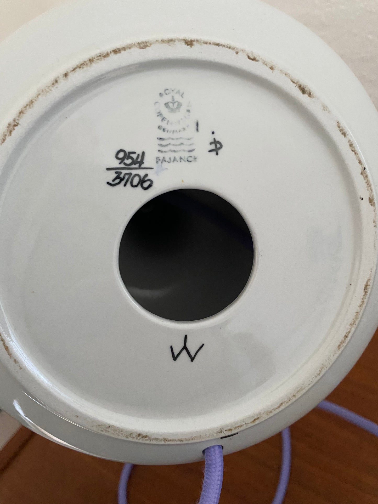 Tischlampe handbemalt - Ivan Weiss