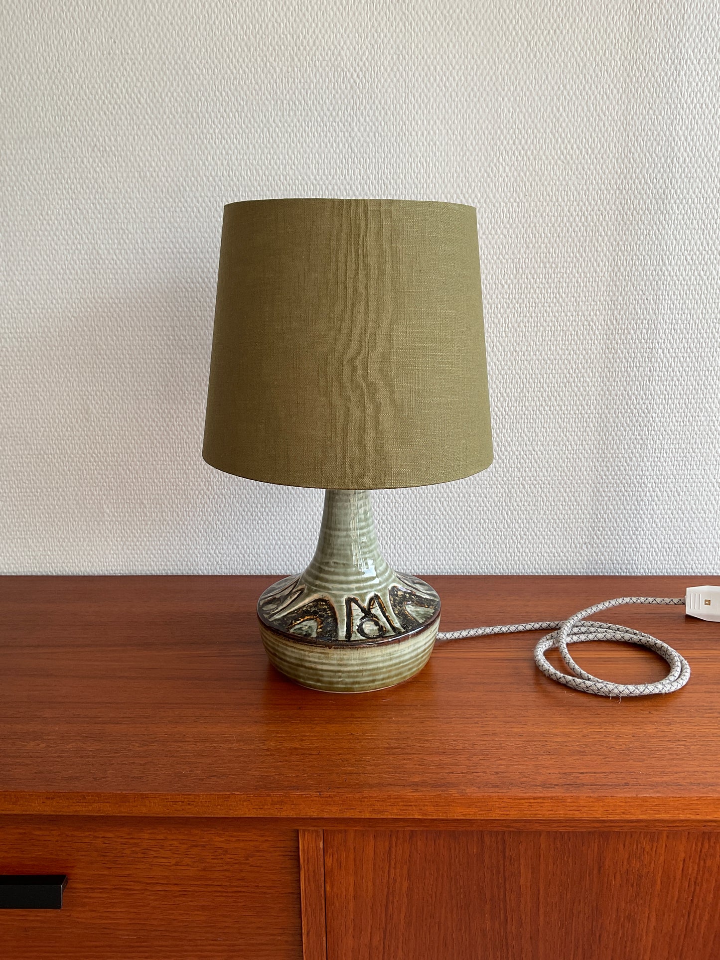 Dänische Keramik-Tischlampe von Arne Finne & Noomi Backhausen für Søholm Keramik