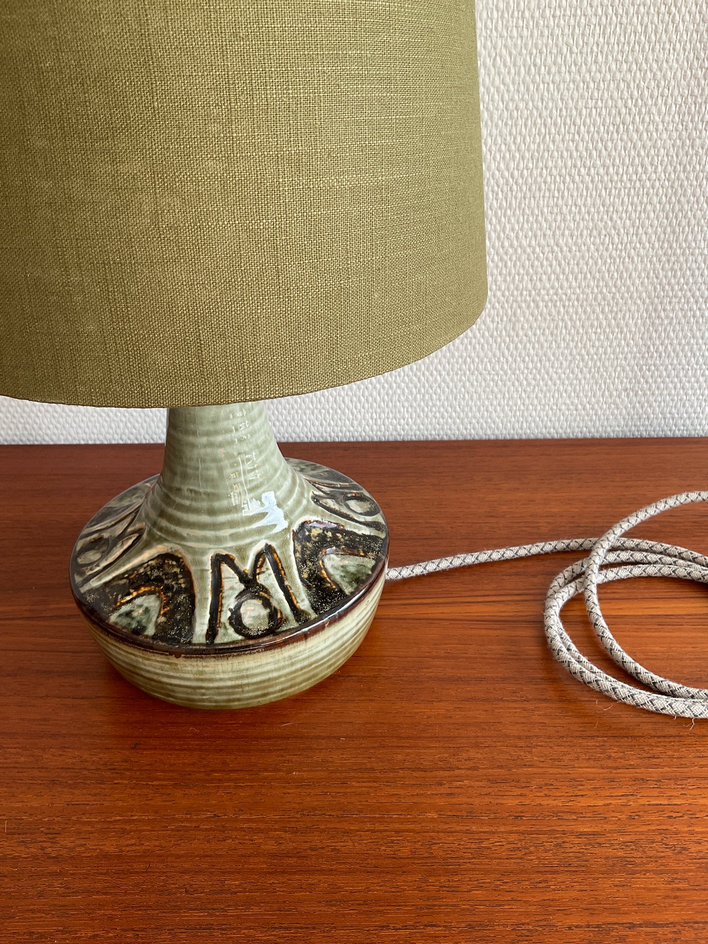 Dänische Keramik-Tischlampe von Arne Finne & Noomi Backhausen für Søholm Keramik