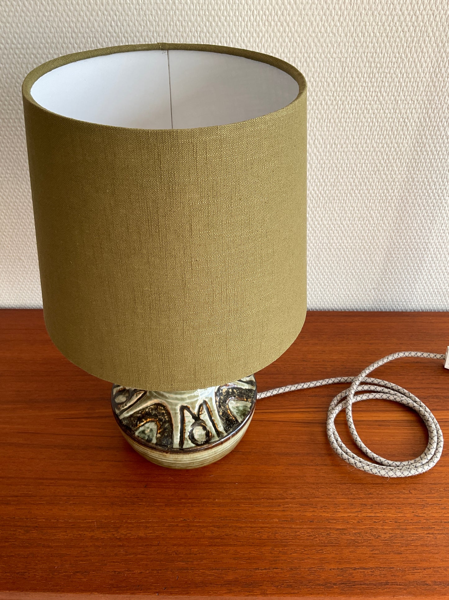 Dänische Keramik-Tischlampe von Arne Finne & Noomi Backhausen für Søholm Keramik