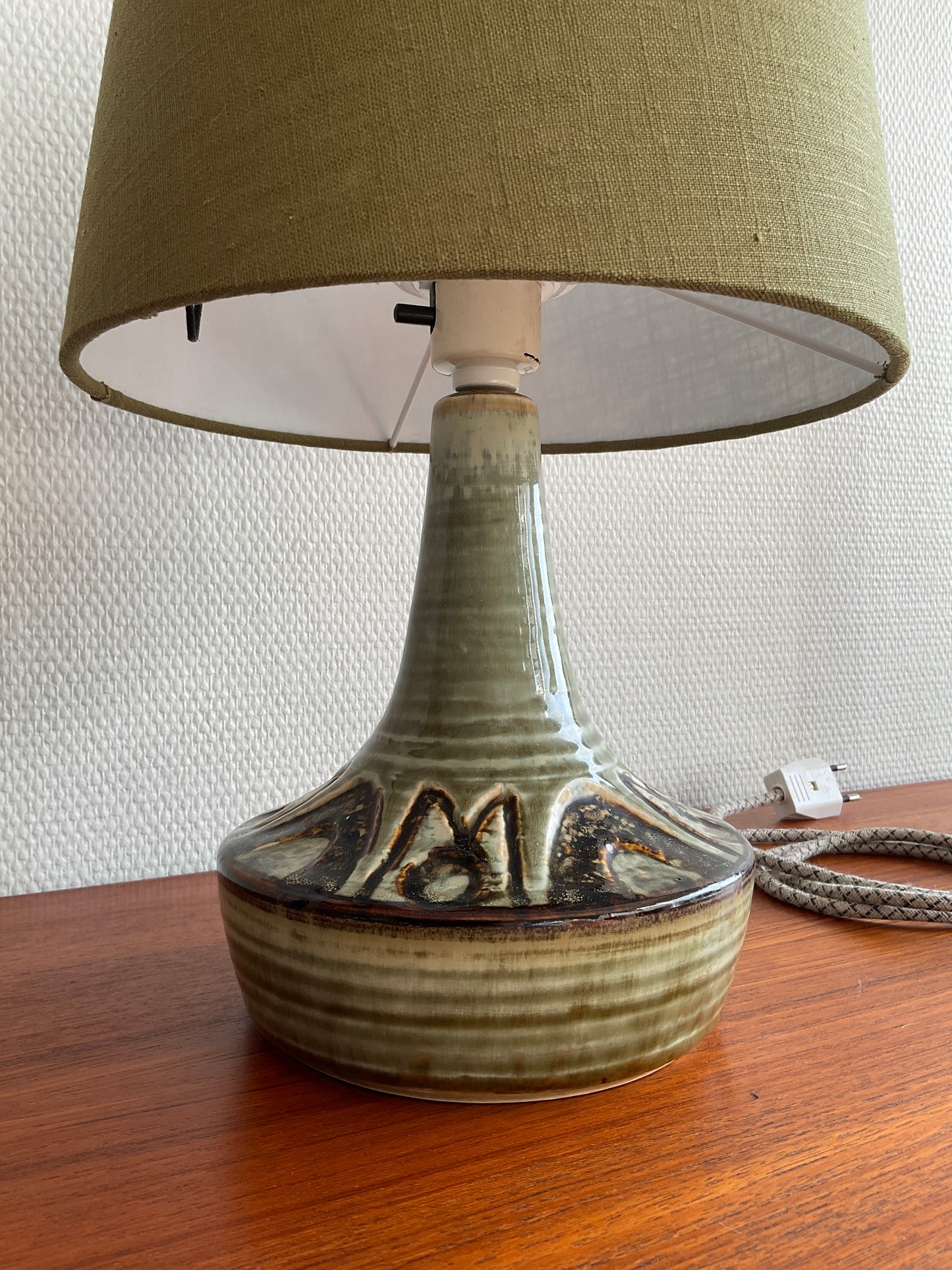 Dänische Keramik-Tischlampe von Arne Finne & Noomi Backhausen für Søholm Keramik