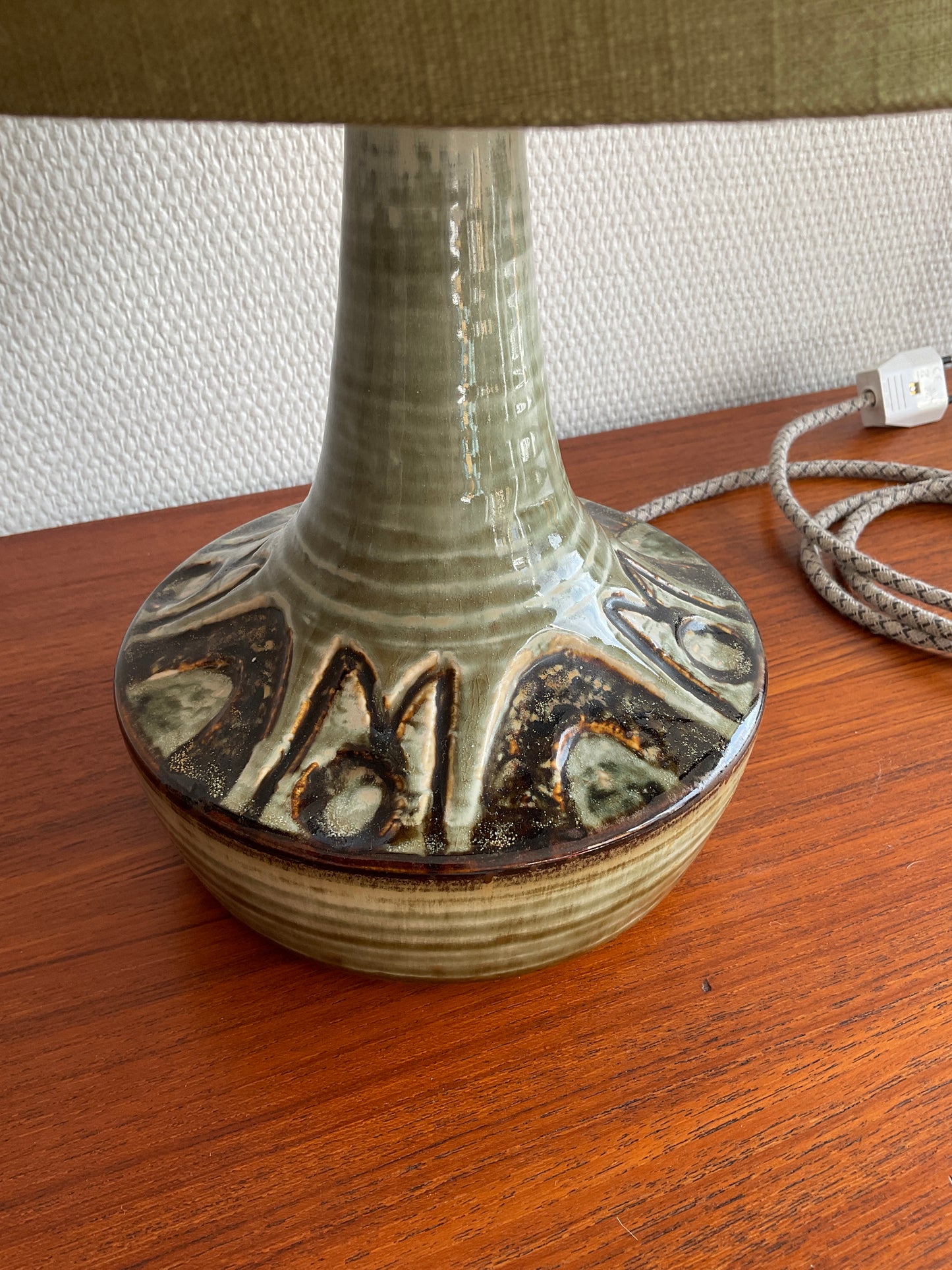 Dänische Keramik-Tischlampe von Arne Finne & Noomi Backhausen für Søholm Keramik