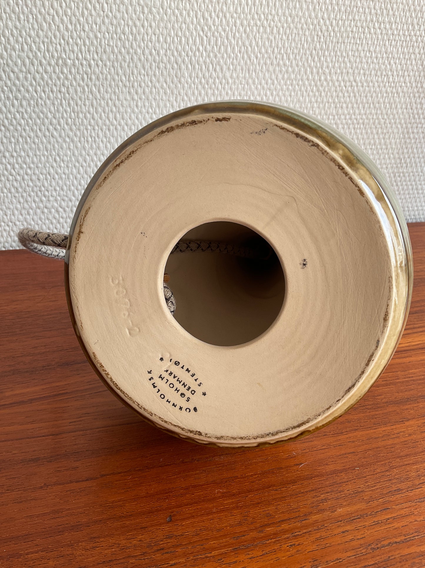 Dänische Keramik-Tischlampe von Arne Finne & Noomi Backhausen für Søholm Keramik