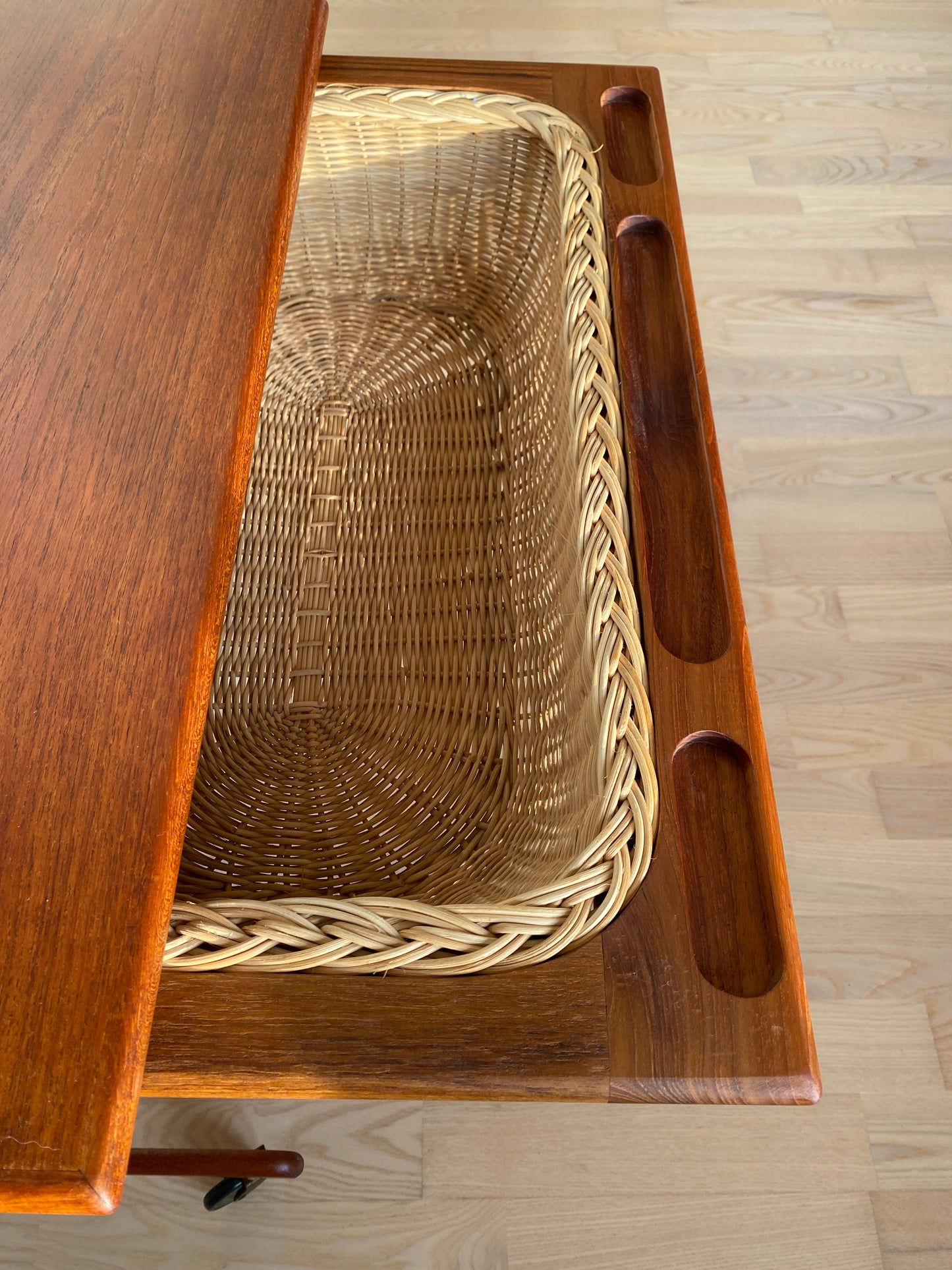 Teak Nähtisch, Mid Century Design