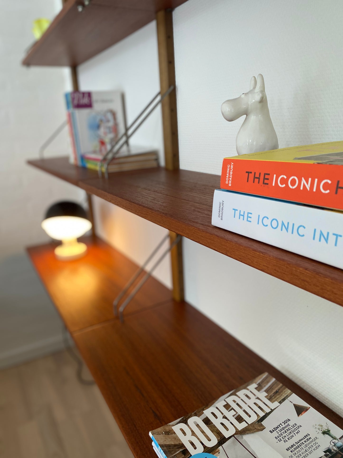 Mid-Century Teak Wall Shelf in the style of Poul Cadovius, 1960s