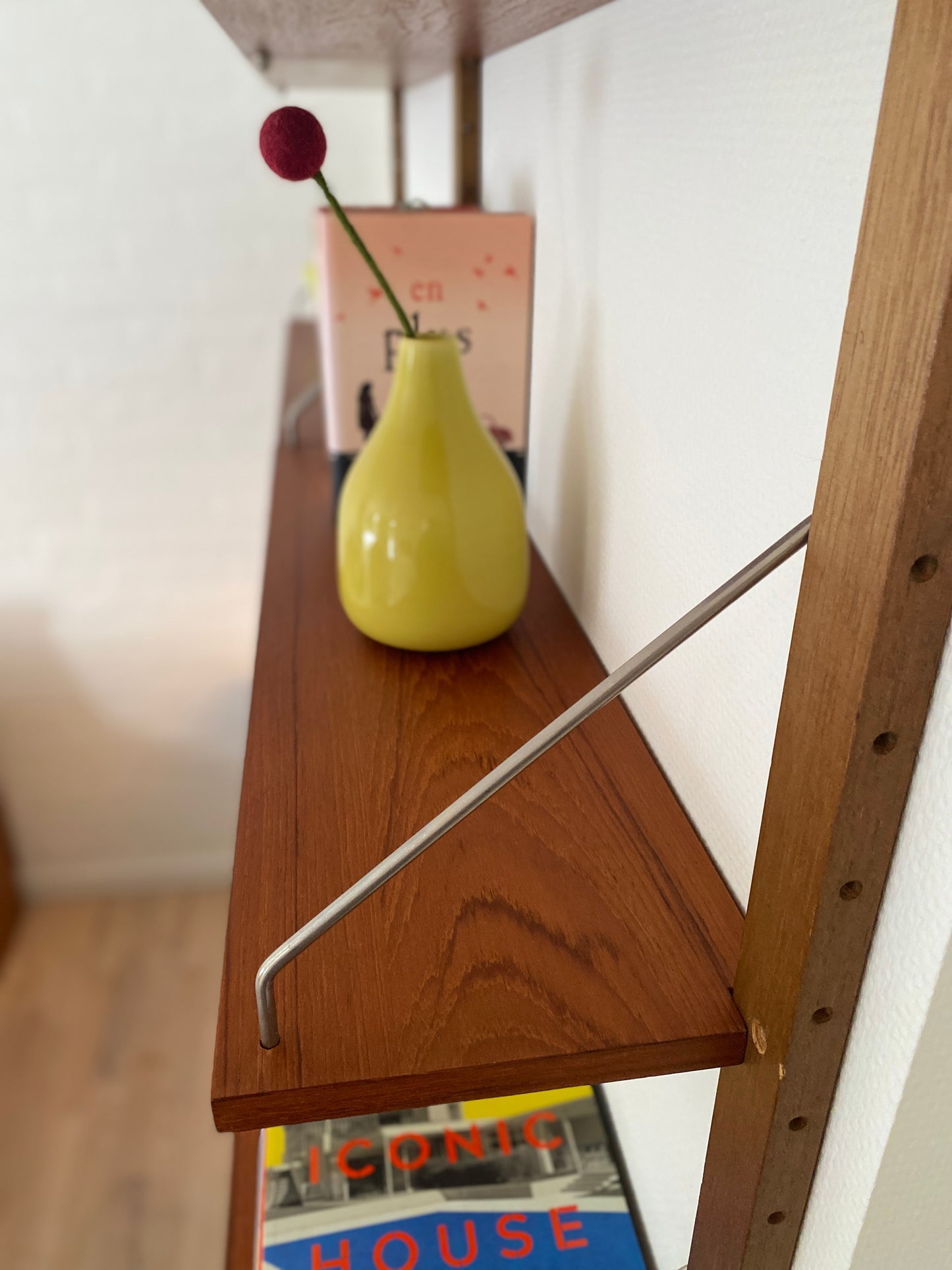 Mid-Century Teak Wall Shelf in the style of Poul Cadovius, 1960s