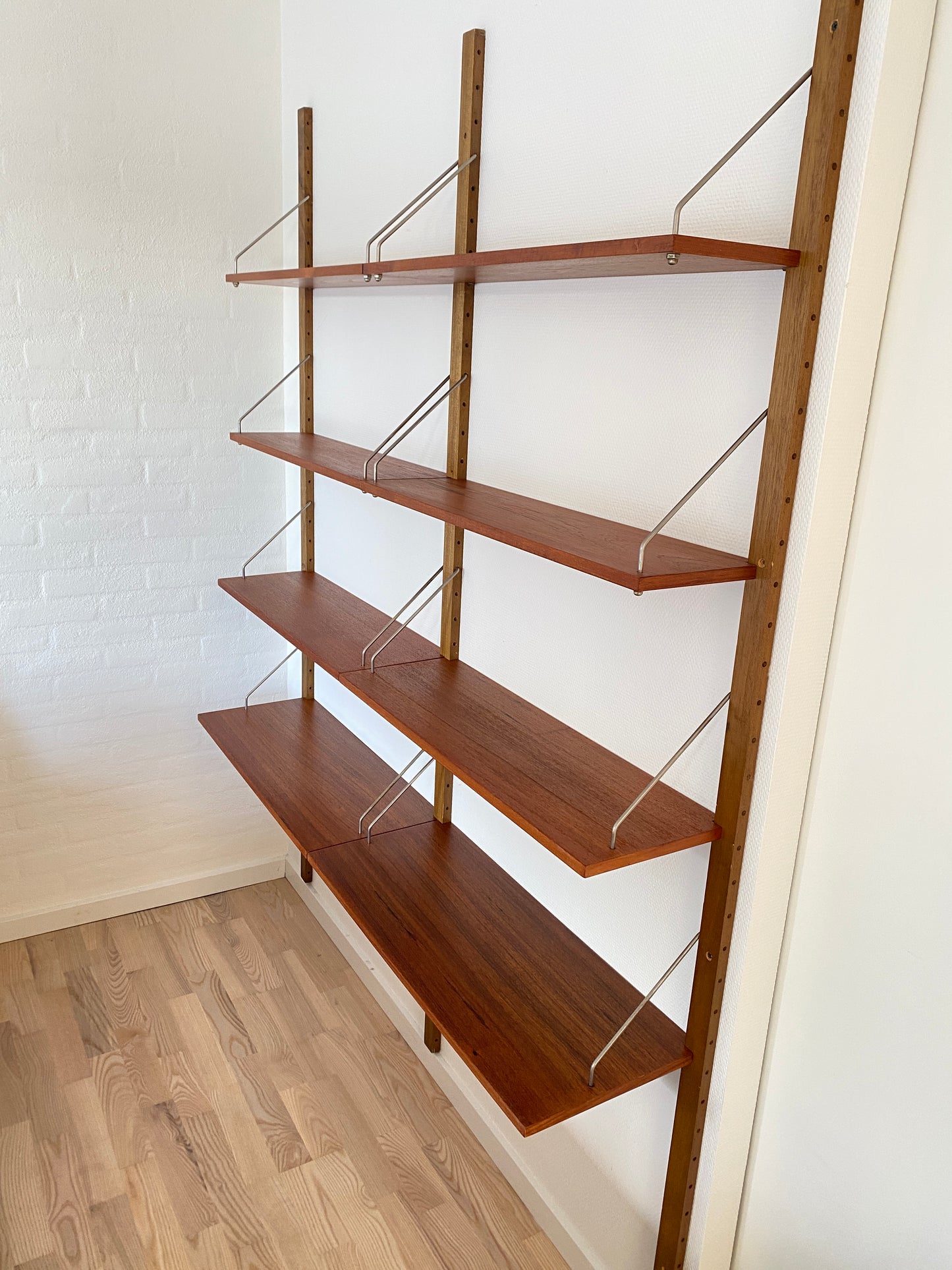 Mid-Century Teak Wall Shelf in the style of Poul Cadovius, 1960s