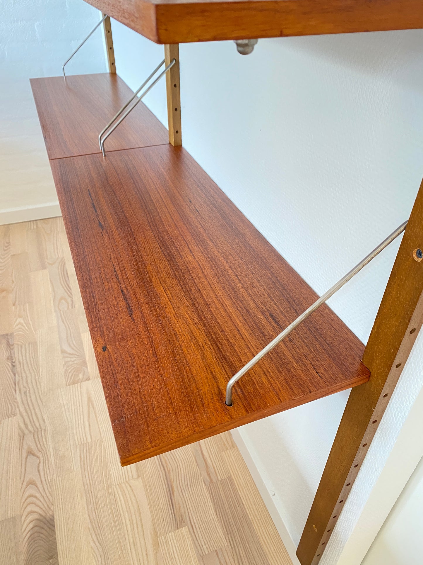 Mid-Century Teak Wall Shelf in the style of Poul Cadovius, 1960s