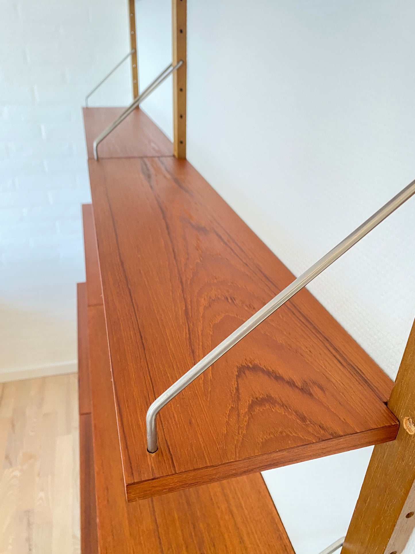 Mid-Century Teak Wall Shelf in the style of Poul Cadovius, 1960s