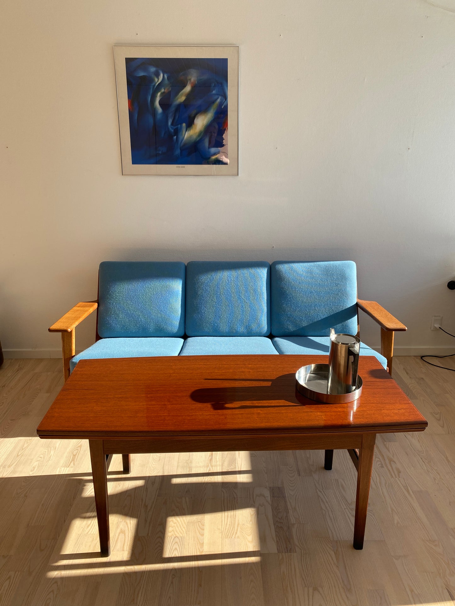 Københavnerbord, teak, ausziehbarer Couchtisch & Esstisch