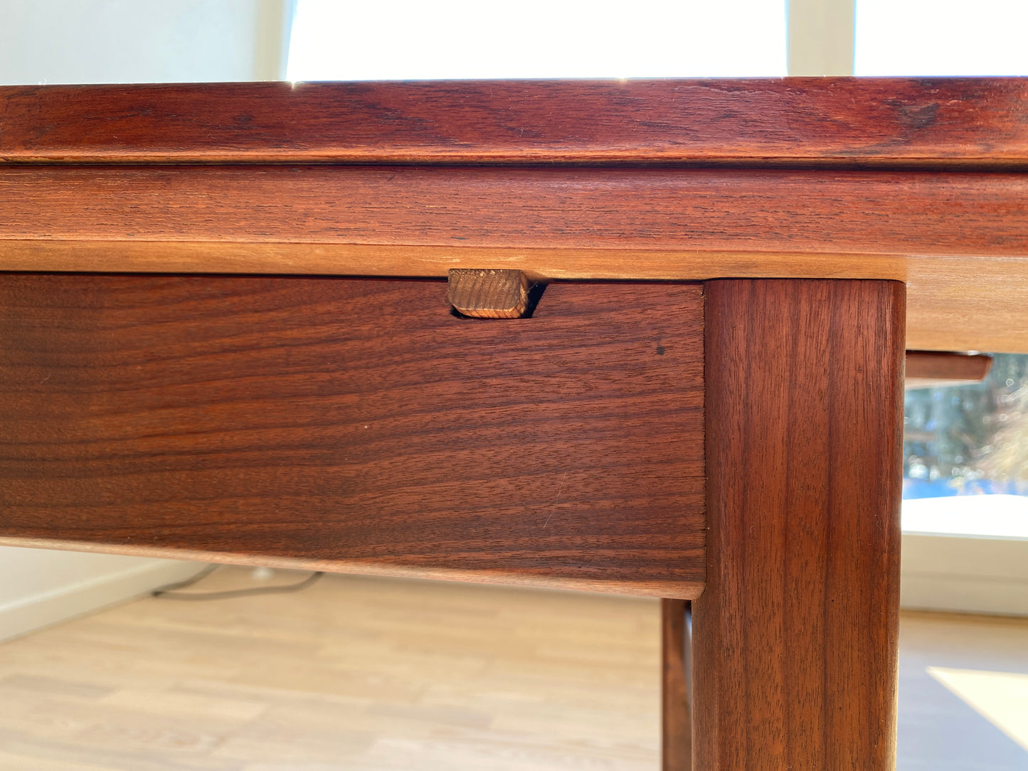 Københavnerbord, teak, ausziehbarer Couchtisch & Esstisch