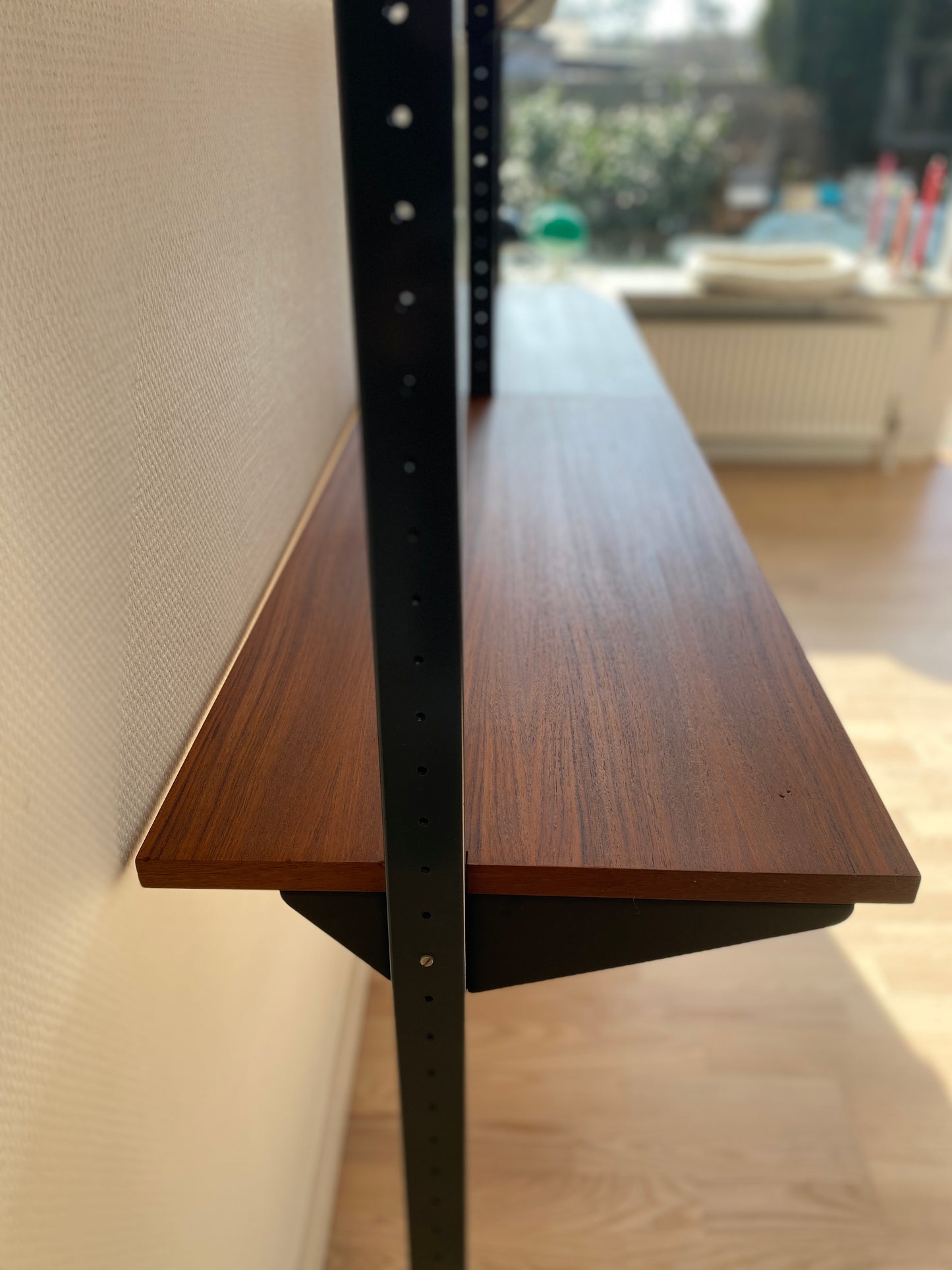 Modular Teak Wall Shelf by Olof Pira for String, 1950s