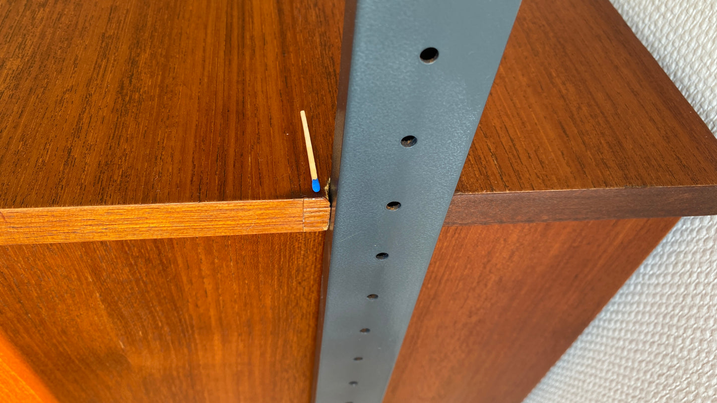 Modular Teak Wall Shelf by Olof Pira for String, 1950s