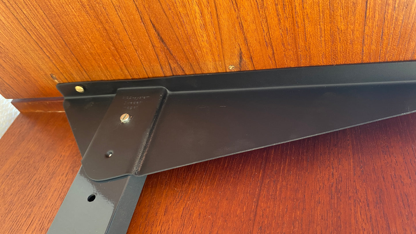 Modular Teak Wall Shelf by Olof Pira for String, 1950s